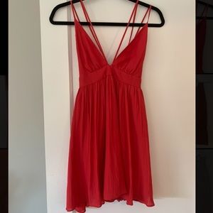 Coral mini dress